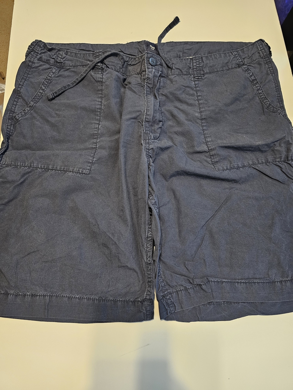 GAP Men's Navy Drawstring Cargo Shorts